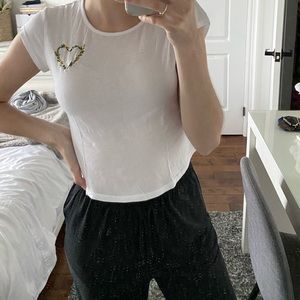 Floral Embroidered T-Shirt